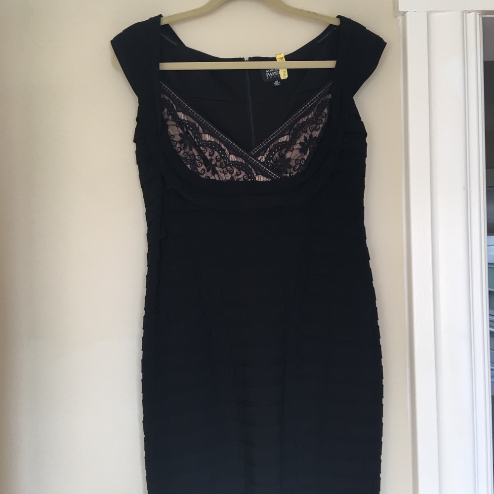 Black Adrianna Papell Cocktail Dress